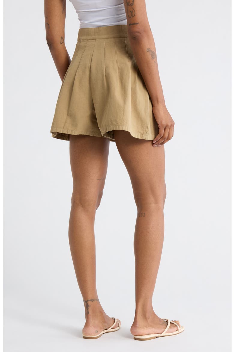 The Pleated Shorts, Alternate, color, BRUSH