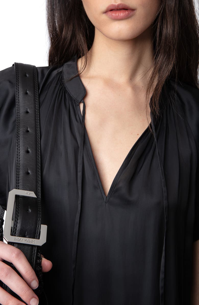 Zadig & Voltaire Rito Satin Shift Dress, Alternate, color, 