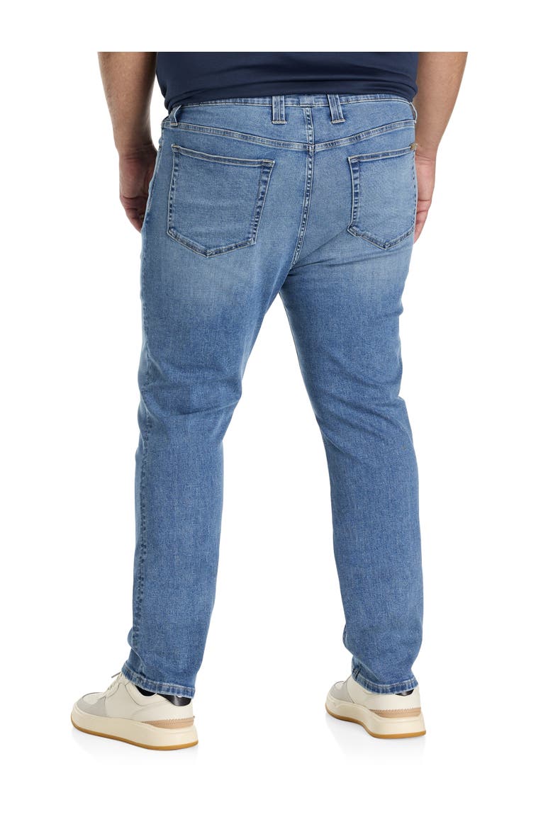 Big & Tall Abraham Straight-Fit Jeans, Alternate, color, MED WASH