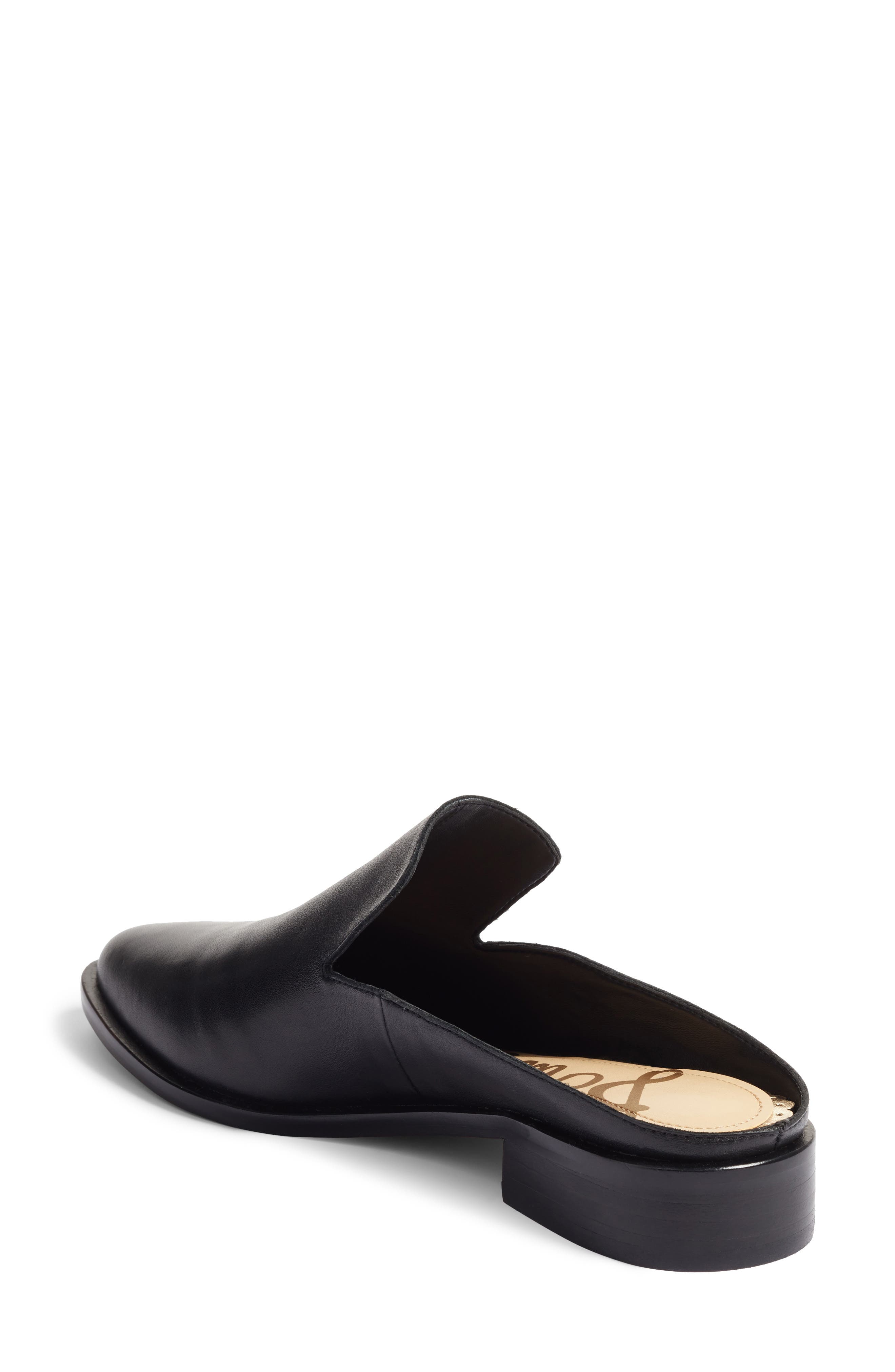 Lewellyn Mule, Alternate, color, BLACK LEATHER