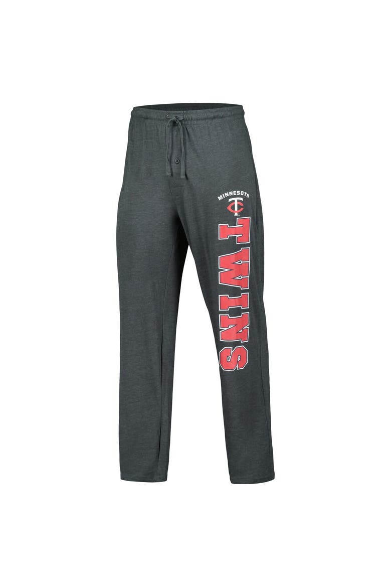 Men's Concepts Sport Charcoal/Navy Minnesota Twins Meter T-Shirt & Pants Sleep Set, Alternate, color, Charcoal