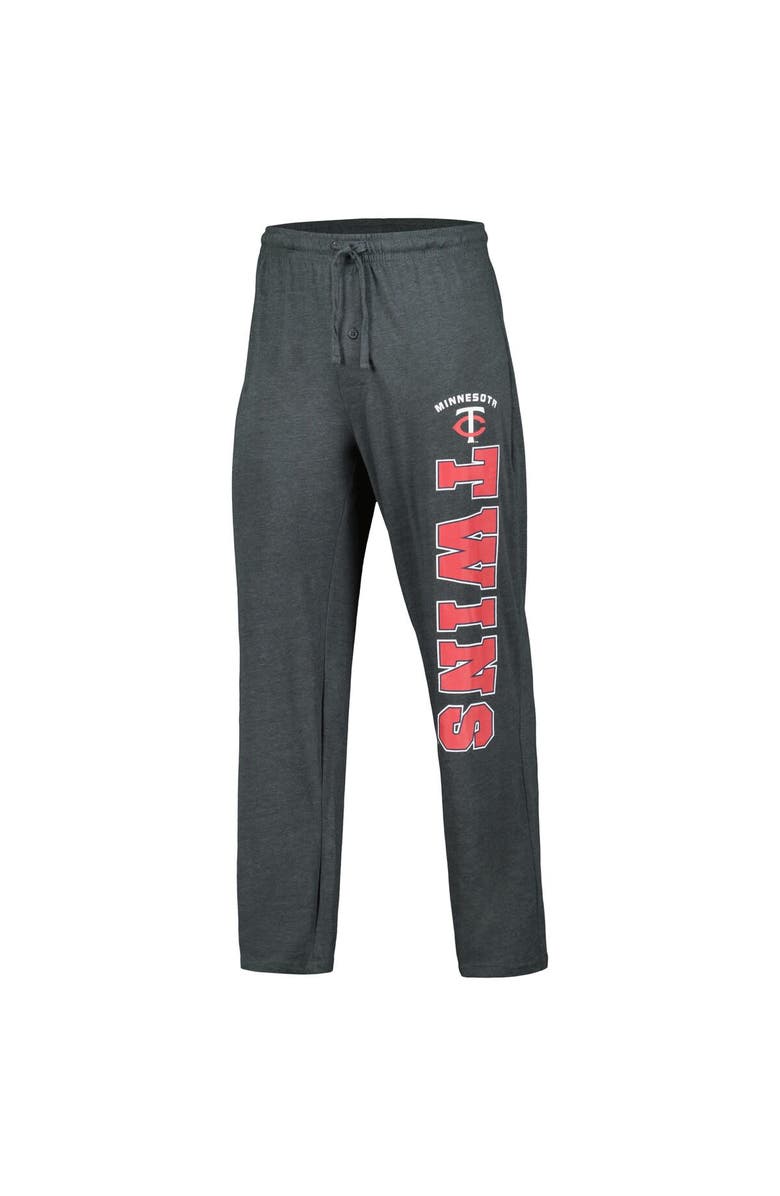 CONCEPTS SPORT Men's Concepts Sport Charcoal/Navy Minnesota Twins Meter T-Shirt & Pants Sleep Set, Alternate, color, Charcoal