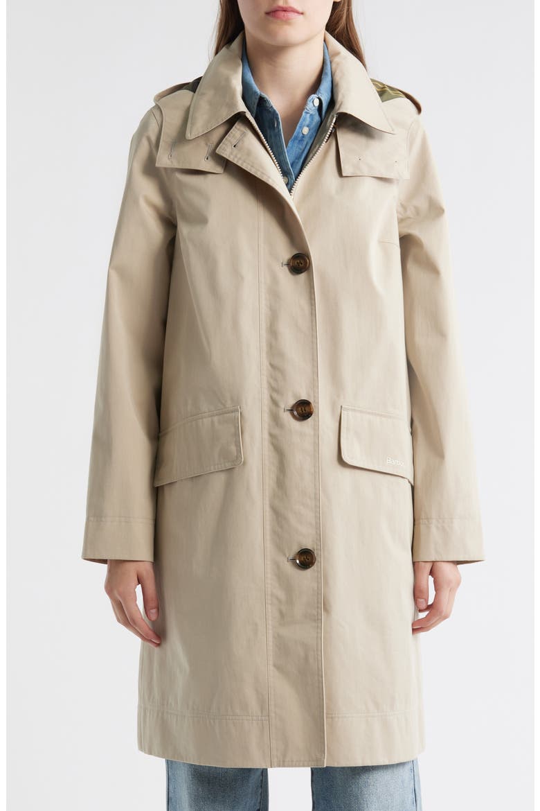 Hebrides Longline Waterproof Jacket with Removable Hood, Main, color, LIGHT SAND