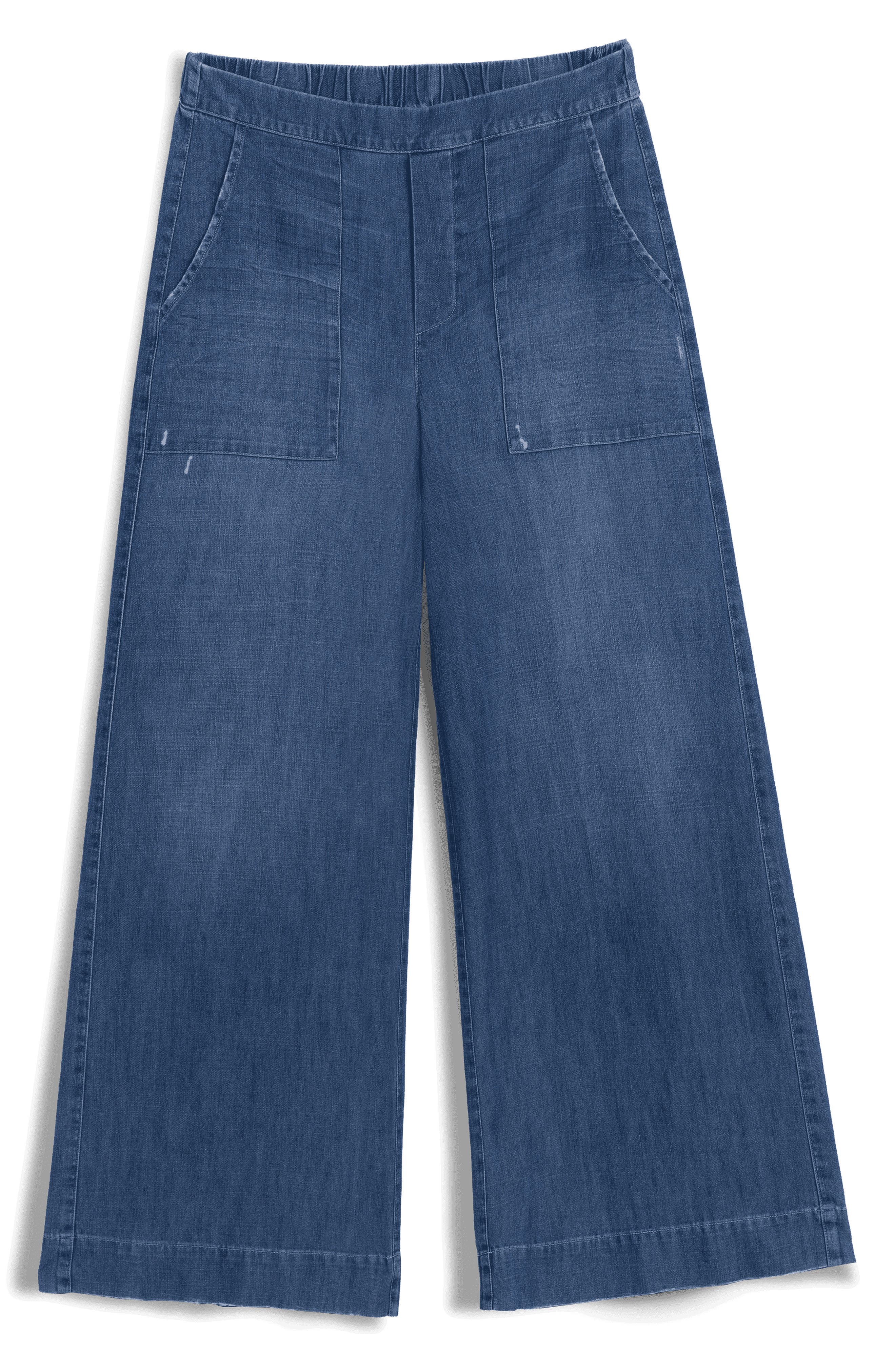 selected DISTRESSED INDIGO WASHED DENIM
