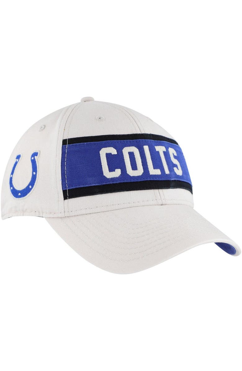 '47 Men's '47 Cream Indianapolis Colts Crossroad MVP Adjustable Hat, Main, color, 
