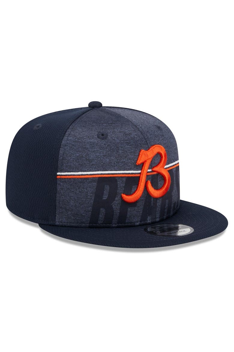 Men's New Era Navy Chicago Bears 2023 NFL Training Camp Secondary Logo 9FIFTY Snapback Hat, Alternate, color, Navy