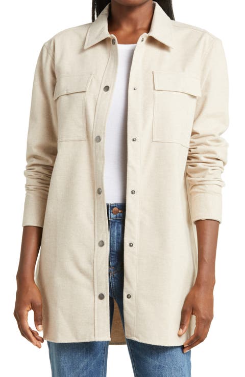 Signature Cotton Chamois Snap-Up Shirt