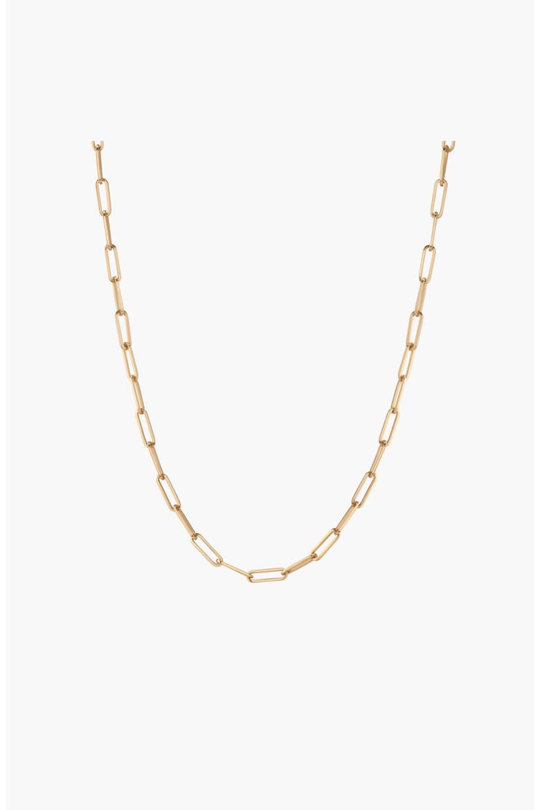 Large Paperclip Chain Necklace, Main, color, Yellow Gold Vermeil