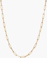 Aurate New York Large Paperclip Chain Necklace