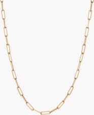 Aurate New York Large Paperclip Chain Necklace
