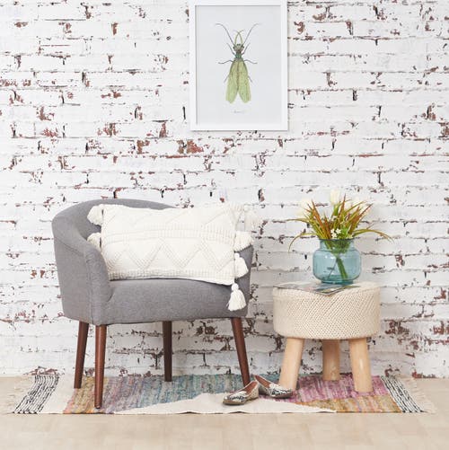 Carol & Frank Eustis Pillow, 14" X 22" In Neutral