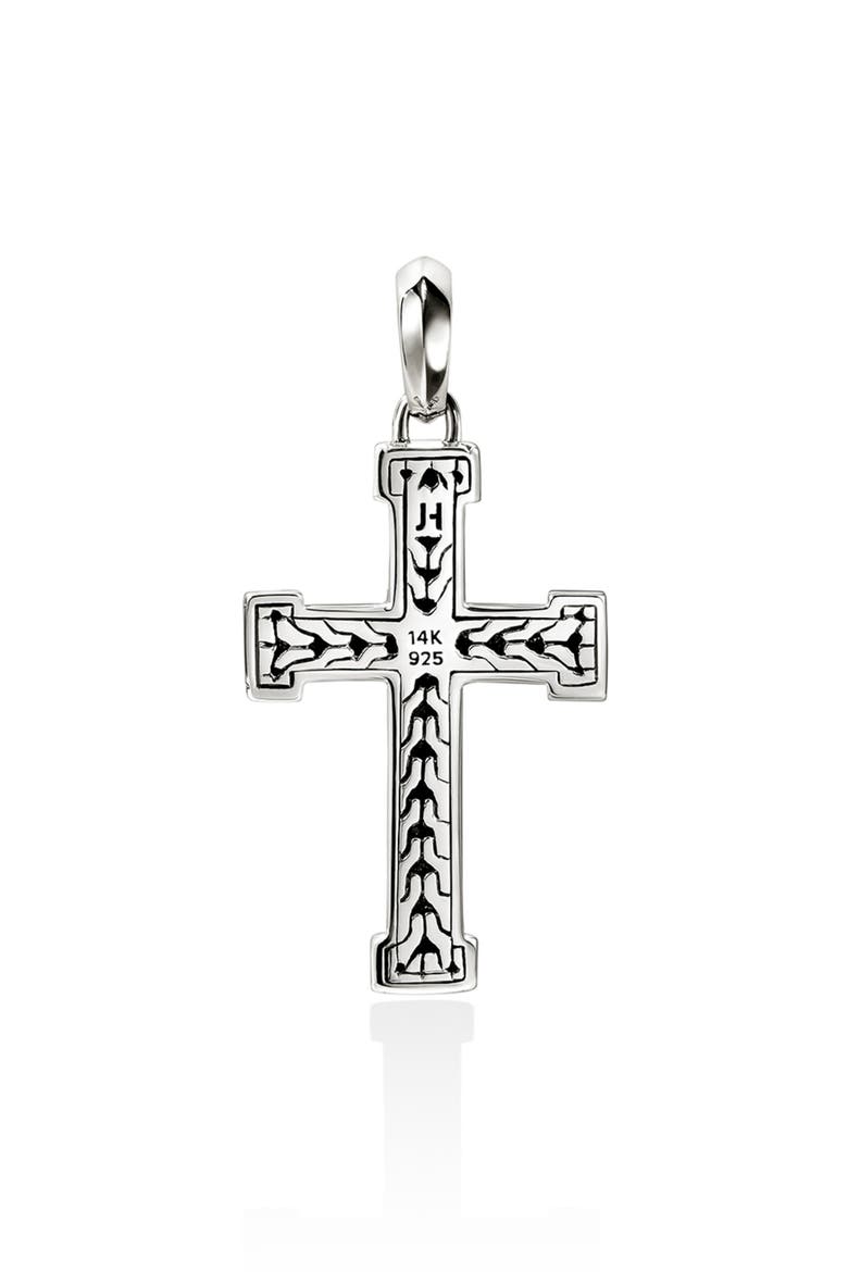 Essential 14k Gold & Sterling Silver Cross Pendant, Alternate, color, SILVER