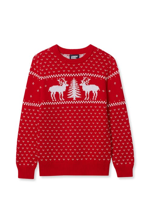 Boys Intarsia Holiday Crewneck