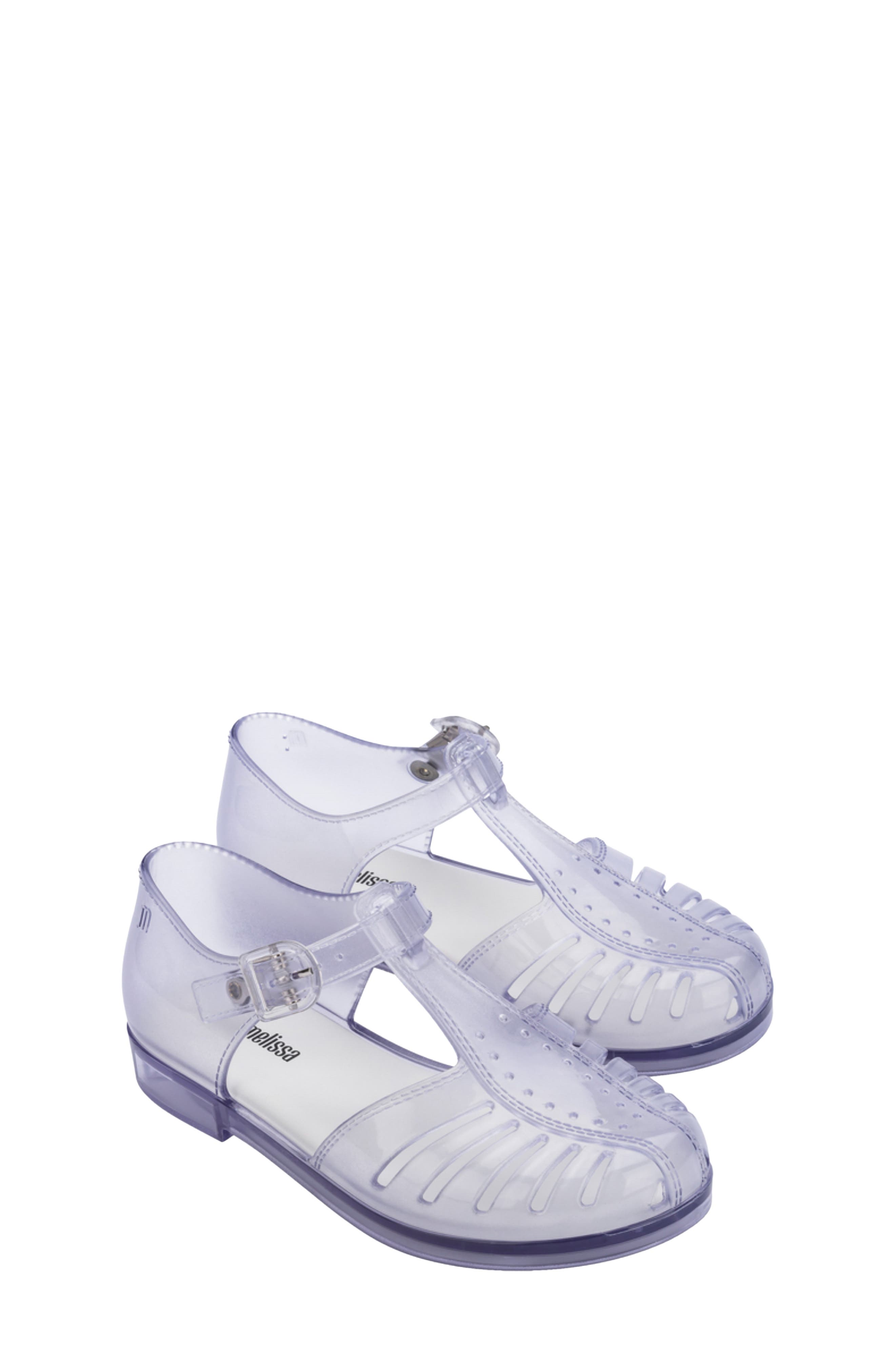 Kids' Aranha Fisherman Sandal, Main, color, CLEAR/ WHITE