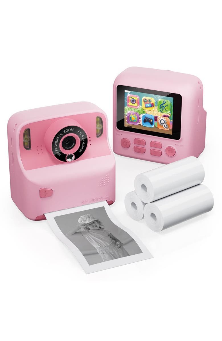 CONTIXO Snap 'n' Smile Instant Print Camera, Main, color, Blue Simple