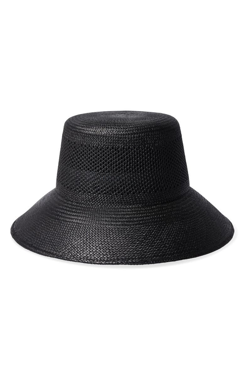 Brixton Lopez Panama Straw Bucket Hat, Main, color,