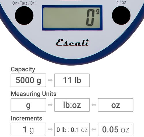 Escali Primo Digital Scale In Blue