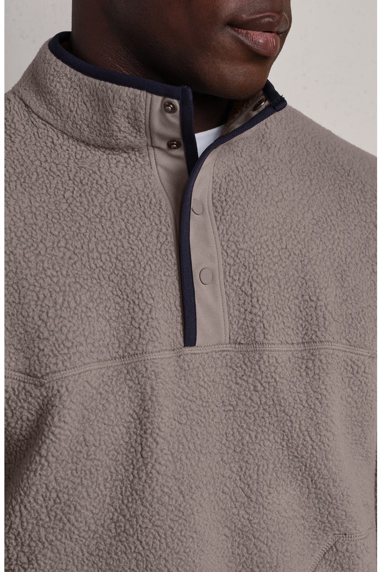 Fairbanks Fleece Quarter Snap Pullover, Alternate, color, FOGGY TAUPE