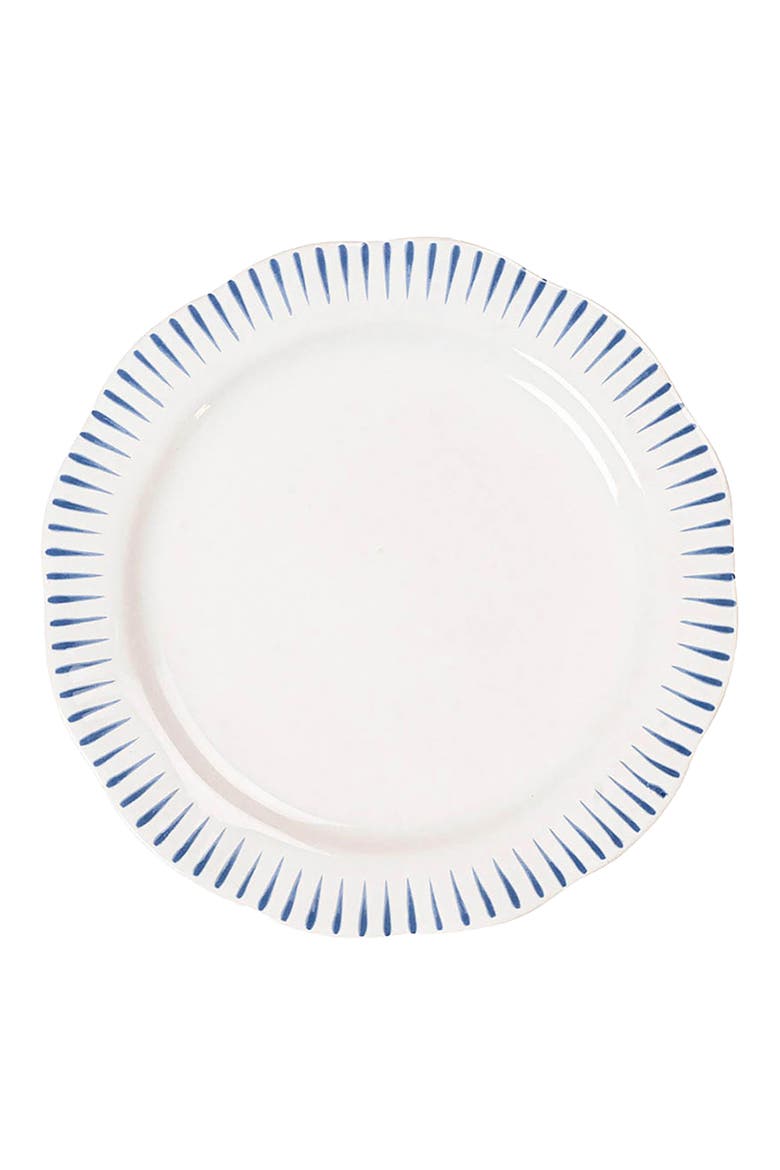 Sitio Stripe Salad Plate, Main, color, DELFT BLUE