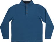 BURNSIDE Jacquard Henley Sweatshirt