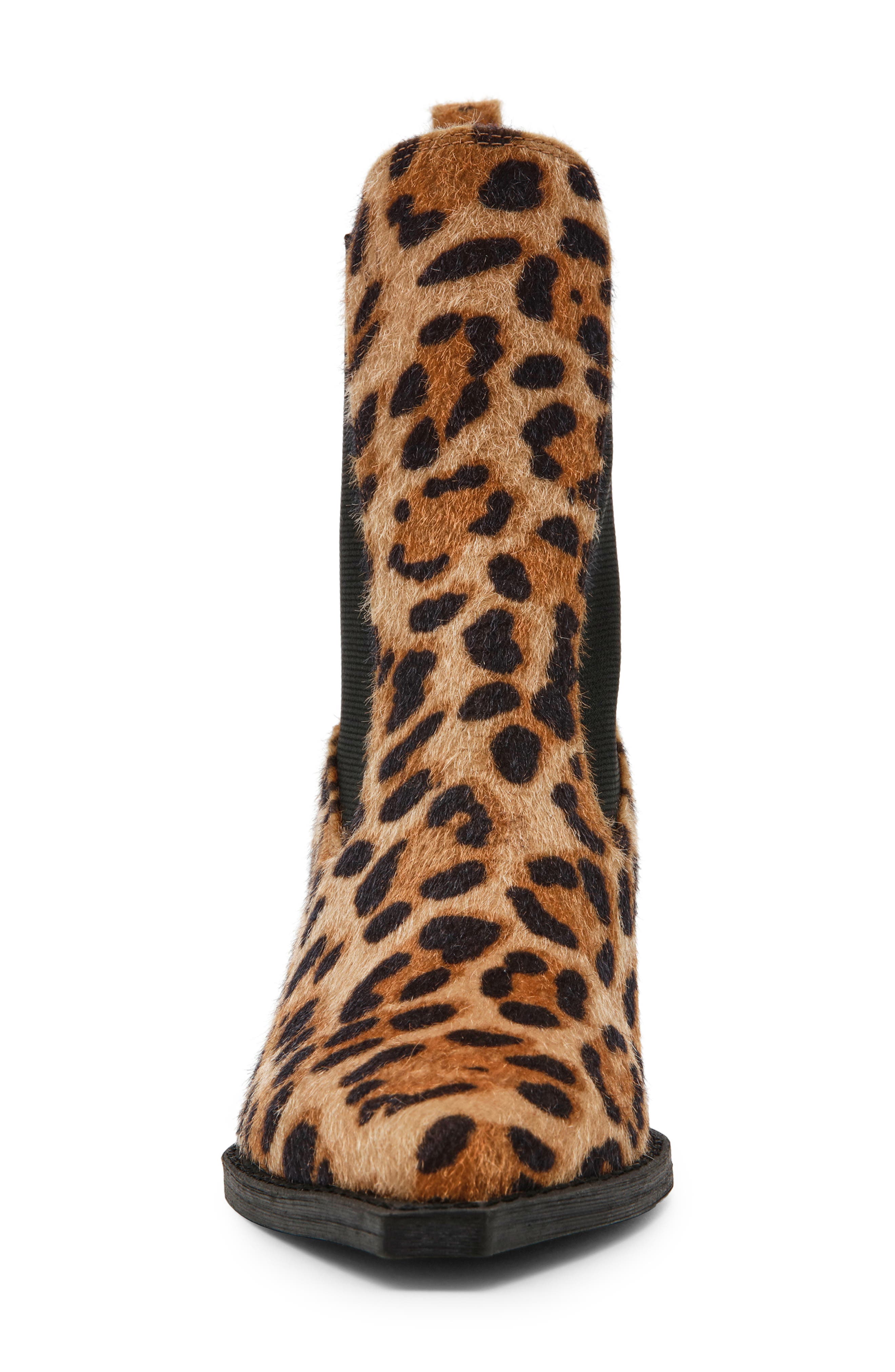 DV by Dolce Vita Jerica Chelsea Bootie, Alternate, color, Leopard Calf Hair