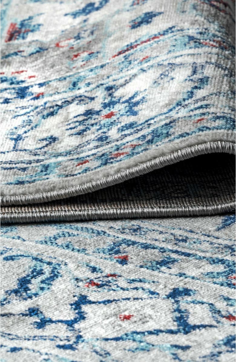 JONATHAN Y Modern Persian Vintage Medallion Area Rug, Alternate, color, Light Gray/Blue