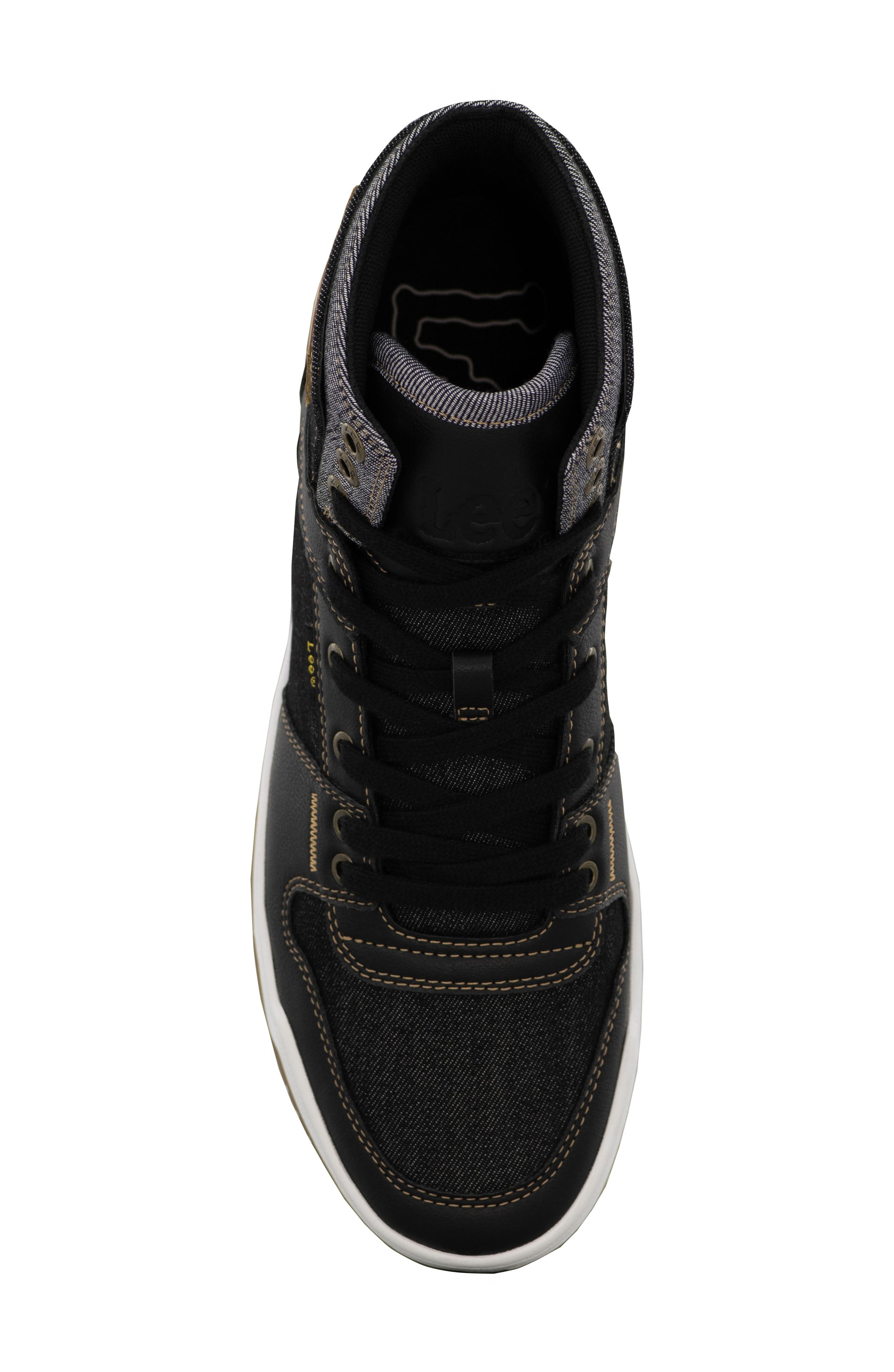 Lee Daybreaker High Top Sneaker, Alternate, color, Black Denim