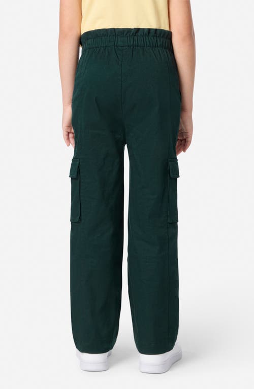 Lacoste Kids' Straight Leg Cargo Pants In Green