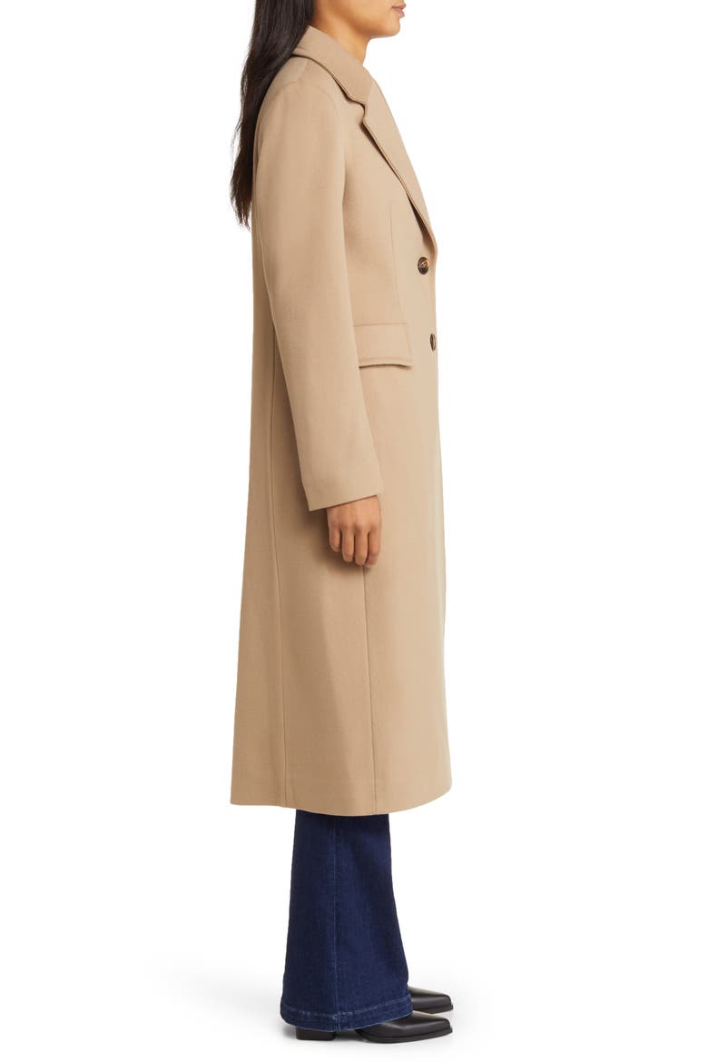 Holland Longline Wool Coat, Alternate, color, CAMEL