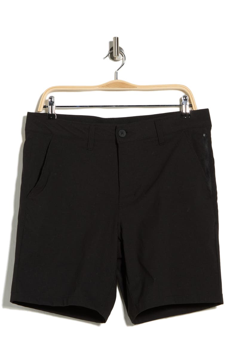 DKNY SPORTSWEAR Tech Chino Shorts, Main, color, Black