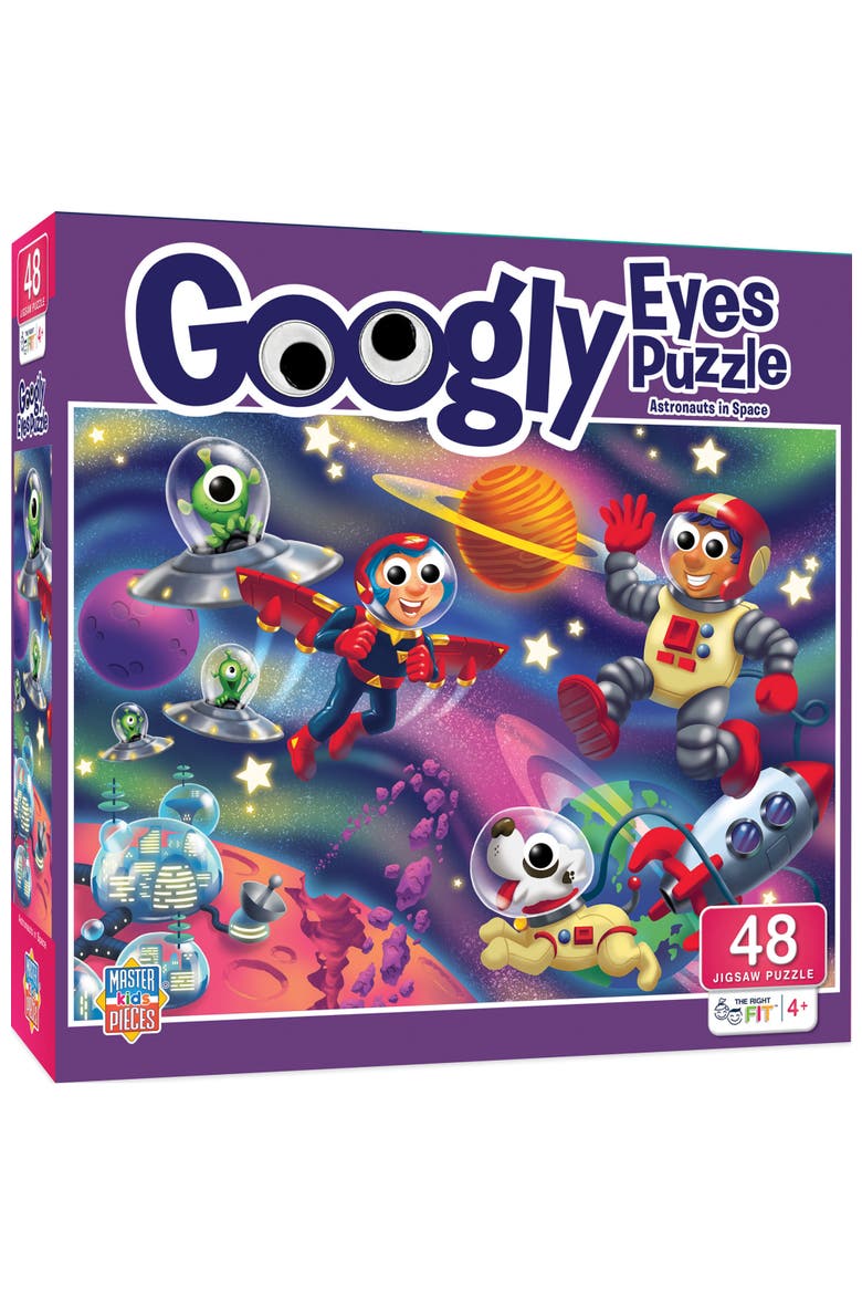 Googly Eyes Outer Space 48 Piece Puzzle, Main, color, Multicolor