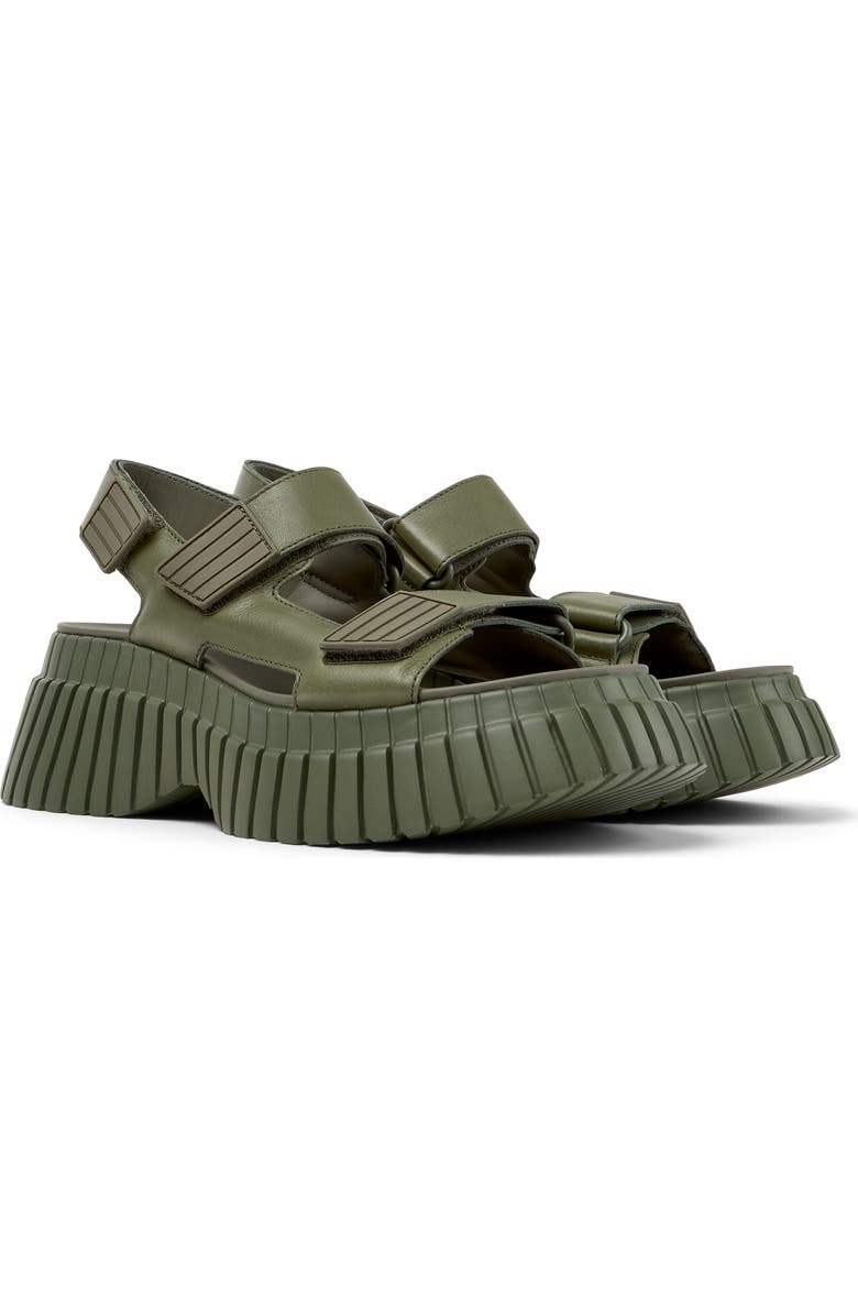Camper Pix BCN 2-Strap Sandal, Main, color, Medium Green