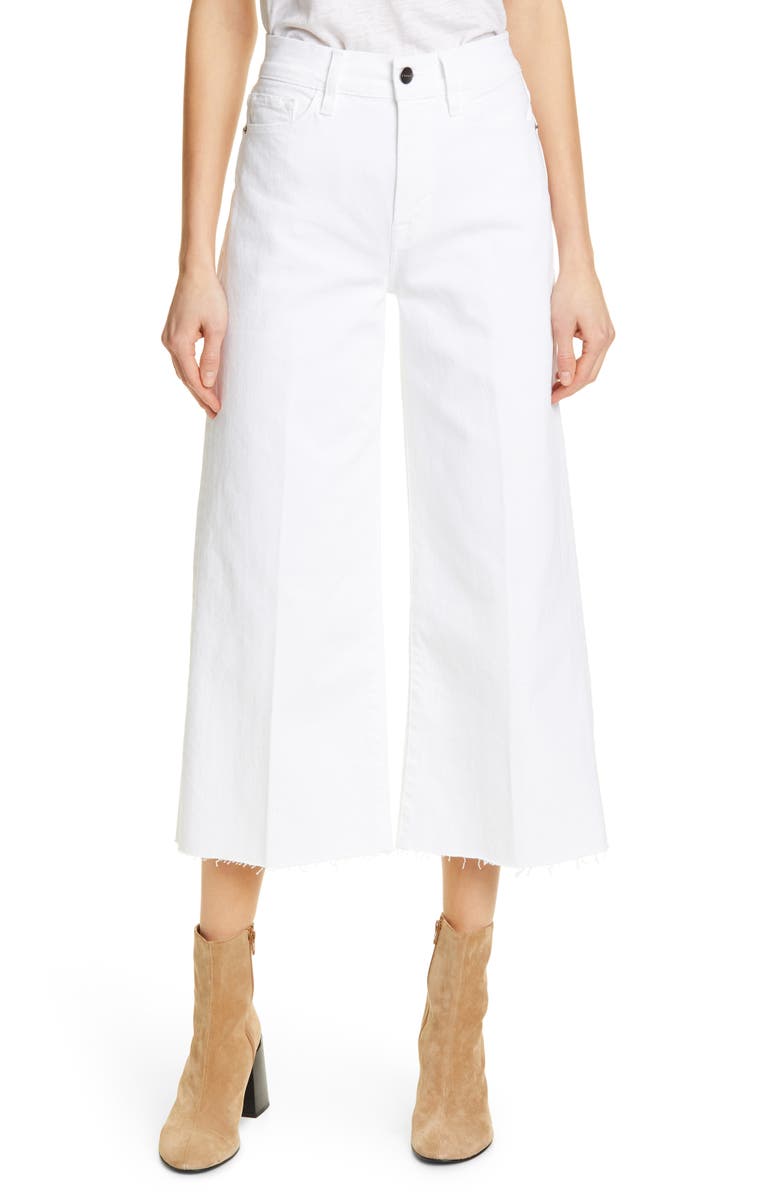 FRAME High Waist Crop Wide Leg Jeans, Main, color,