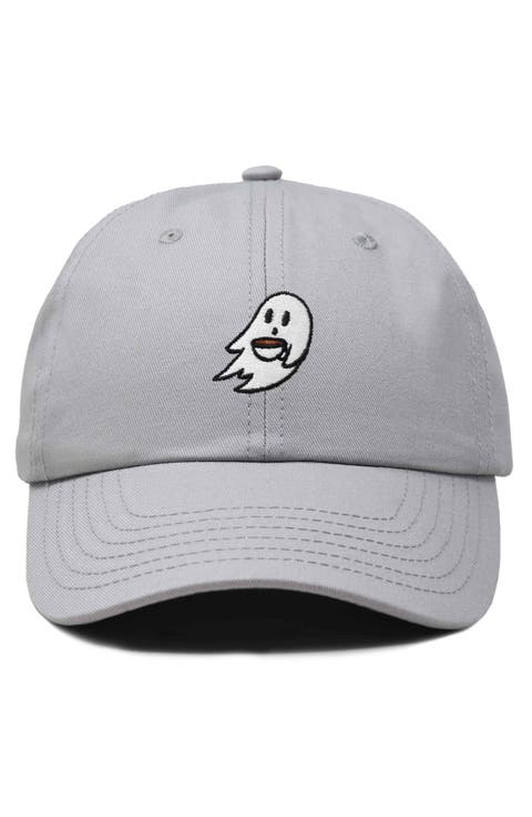 Coffee Ghost Embroidered Hat