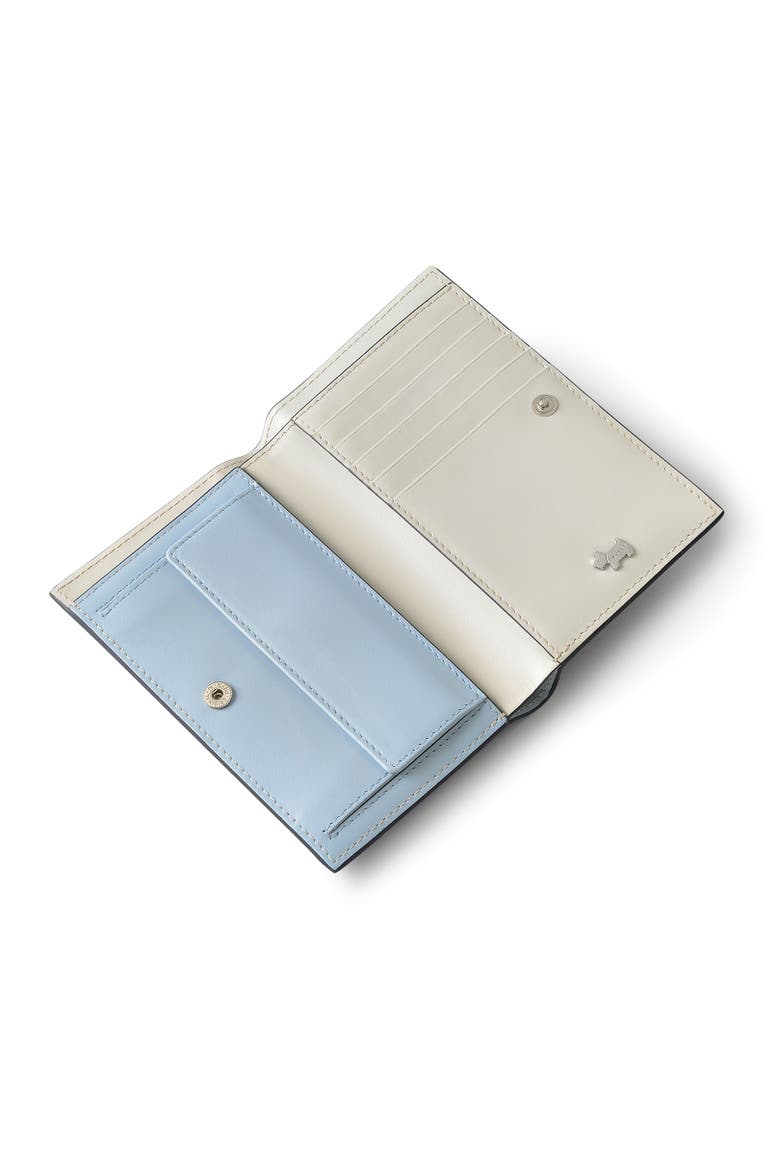 Heritage Border Medium Bifold Wallet, Alternate, color, Smoke Blue