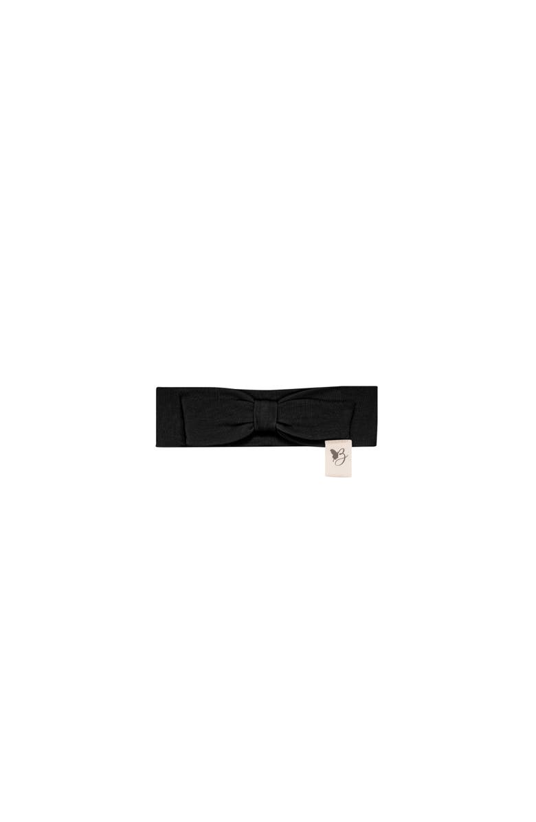 Bebe Bella Baby Bow Tie Headband, Main, color, Black