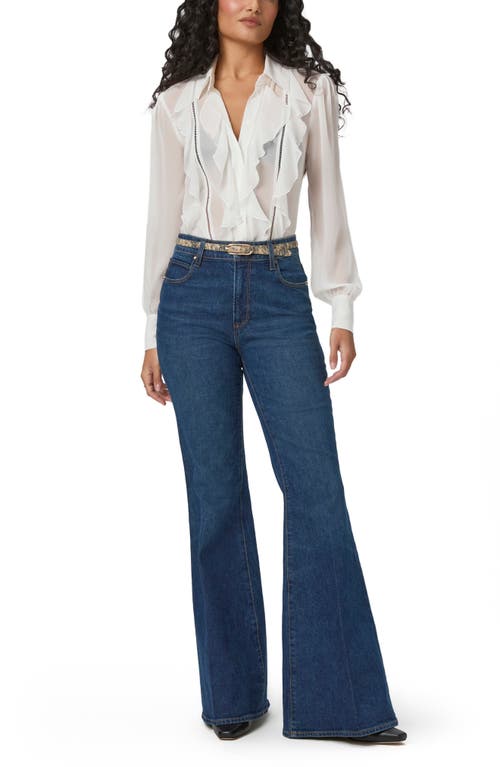 PAIGE PAIGE TALLULAH RUFFLE SILK SHIRT