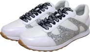 CUCE Women's Cuce White Las Vegas Raiders Glitter Sneakers