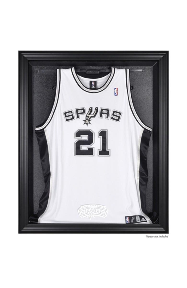 FANATICS AUTHENTIC San Antonio Spurs (2002-2017) Black Framed Team Logo Jersey Display Case, Main, color,