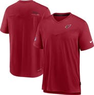 Nike Men's Nike Cardinal Arizona Cardinals Sideline Coach Chevron Lock Up Logo V-Neck Performance T-Shirt