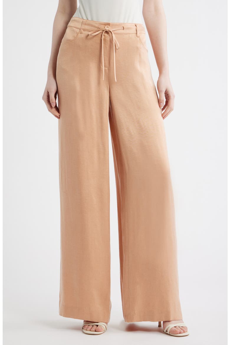 Mason Wide Leg Drawstring Pants, Main, color, CHAI