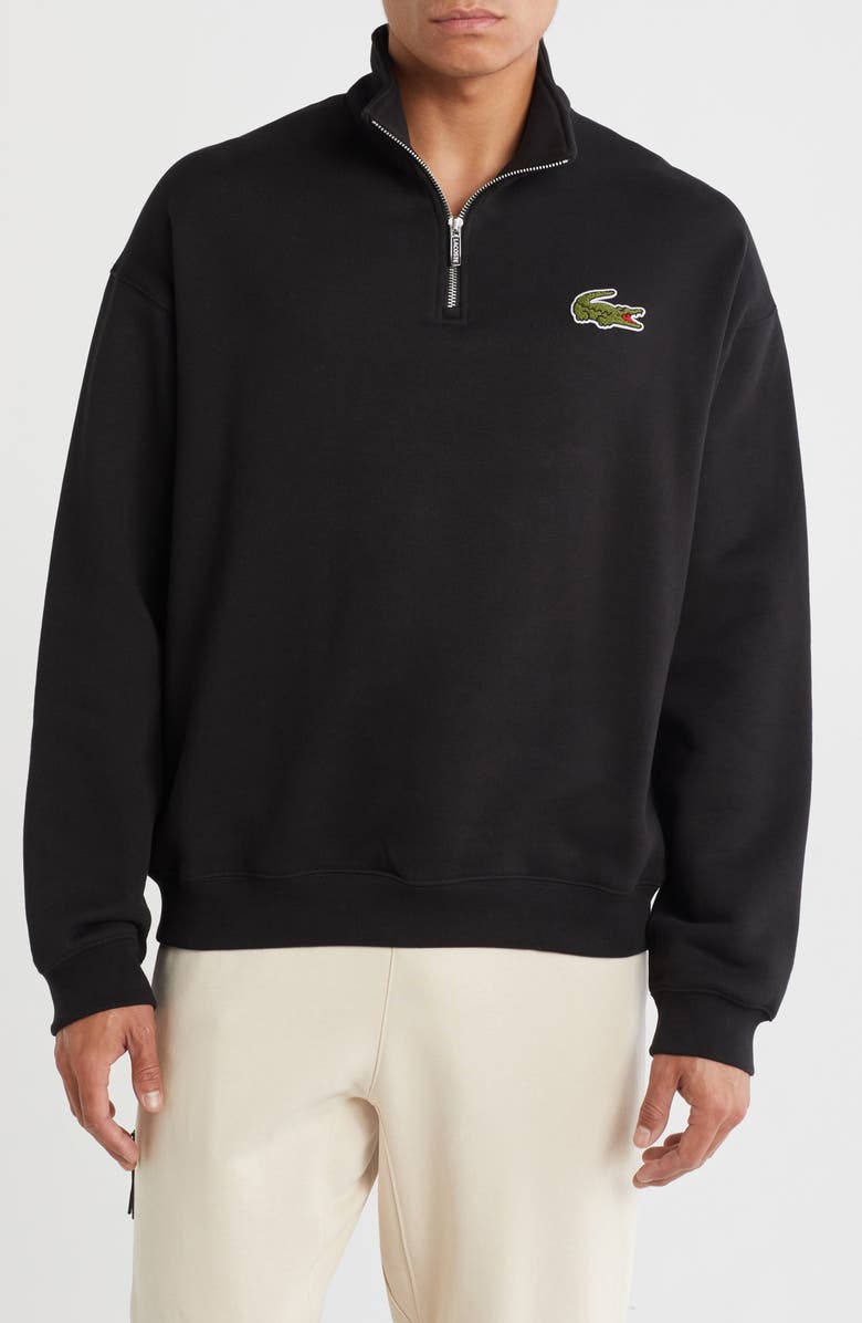 Lacoste Cotton Fleece Zip Sweatshirt, Main, color,