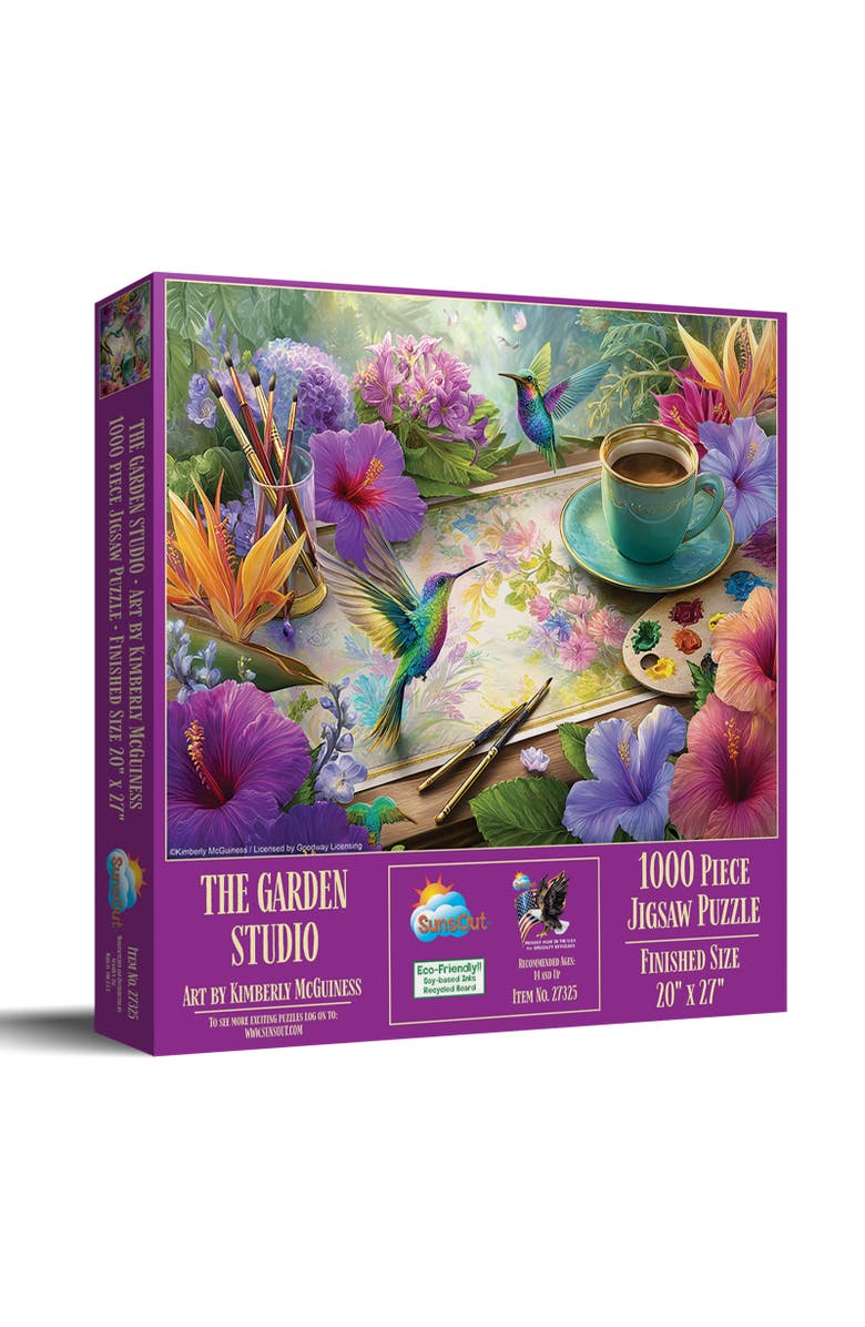 Sunsout The Garden Studio 1000 piece Jigsaw Puzzle for Adults, Main, color, Multicolor