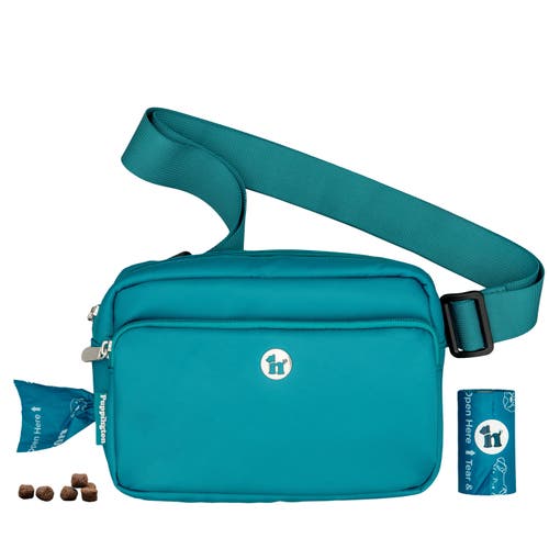 Puppington 3-in-1 Dog Walking Bag With Poop Bags In Lagoon Teal