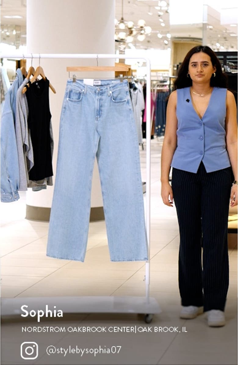 Paloma Baggy High Waist Organic Cotton Wide Leg Jeans, sales video thumbnail