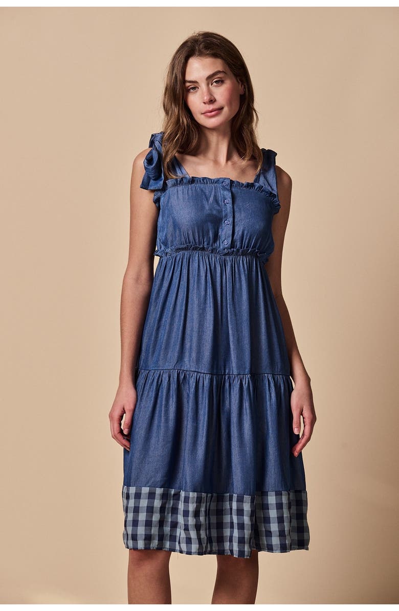 The Shirt by Rochelle Behrens The Sylvanna Dress, Main, color, Blue