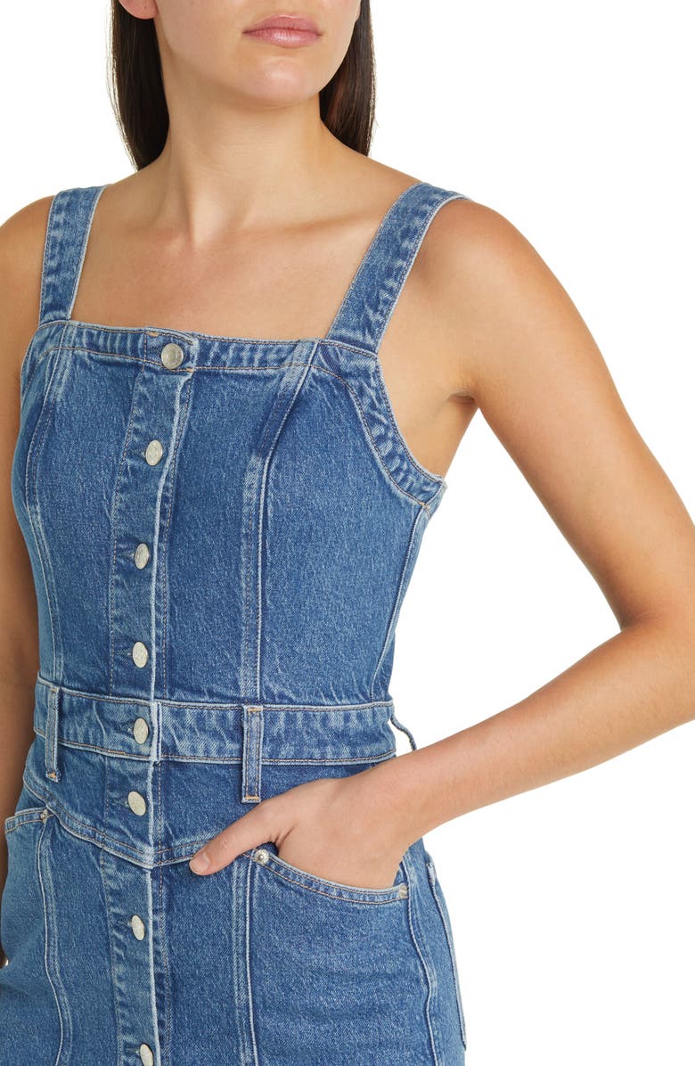 Rails Malibu Denim Midi Dress, Alternate, color, Mazarine