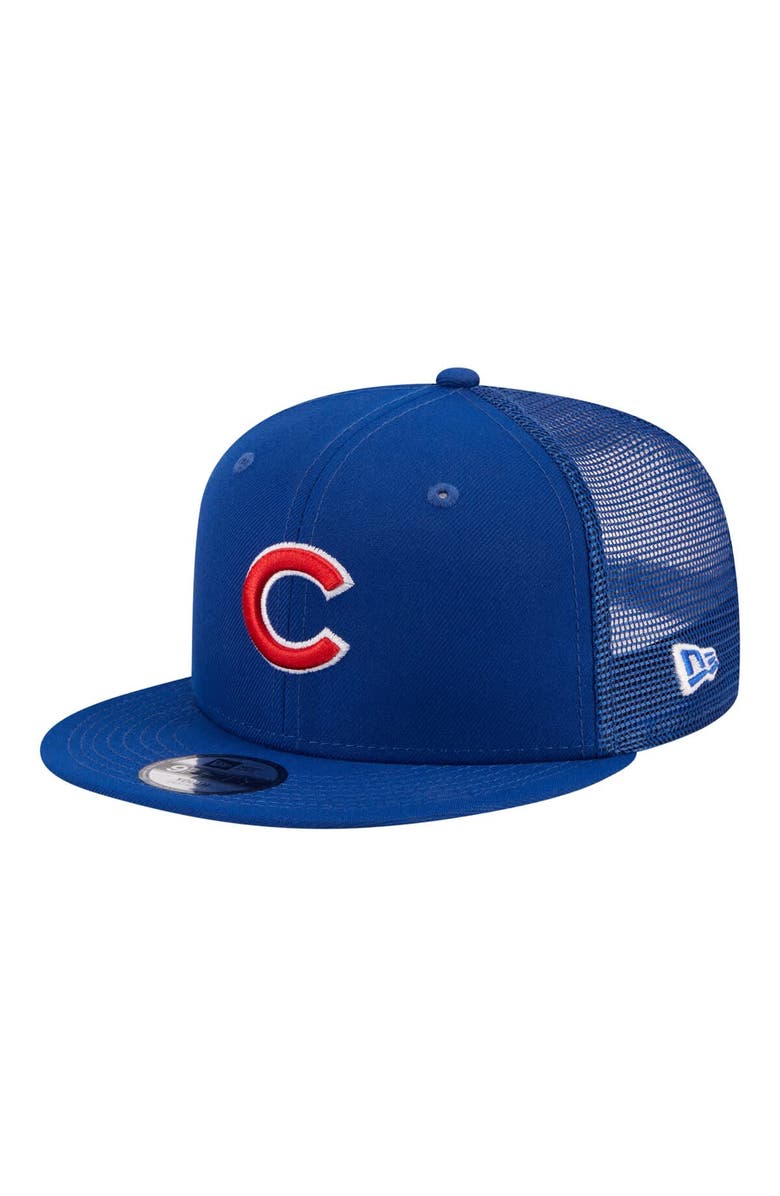 New Era Youth New Era Royal Chicago Cubs 9FIFTY Trucker Snapback Hat, Main, color, Royal