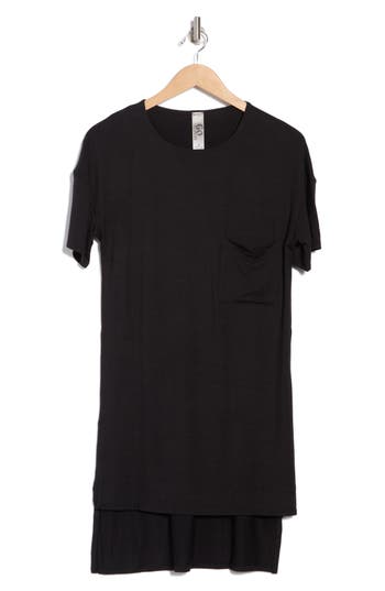GO COUTURE GO COUTURE SHORT SLEEVE HIGH-LOW TUNIC TOP 