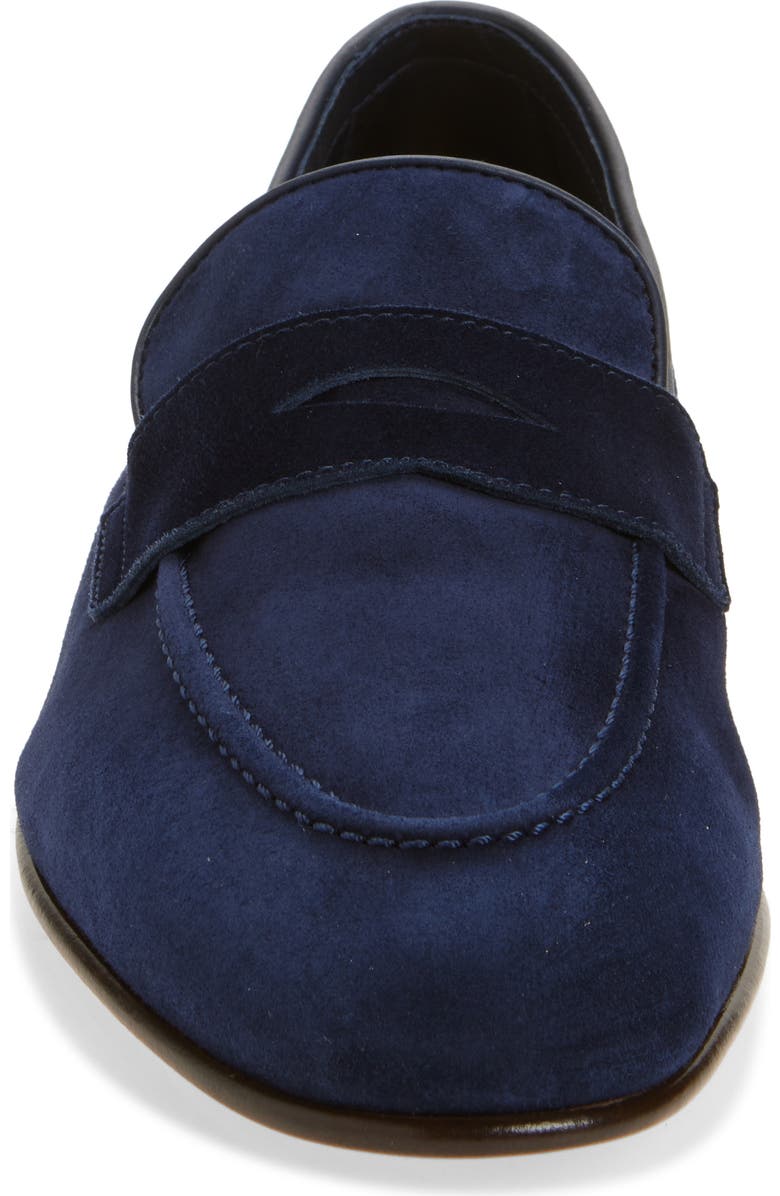 Brunello Cucinelli Deconstructed Penny Loafer, Alternate, color, C8862 Blue